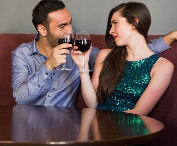 Man Confidently Flirt With Woman